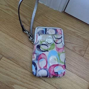 Coach phone/wallet holder